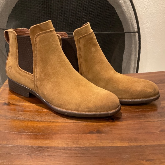 Born Tan Suede Ankle Boots - Picture 2 of 9